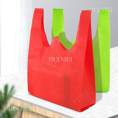 el bolso no tejido biodegradable de la camiseta 25gsm encoge resistente