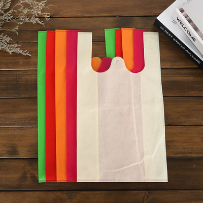 la aduana no tejida del supermercado del bolso de la camiseta de 50gsm Eco imprimió a Tote Bags no tejido