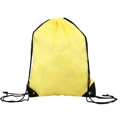 Bolso no tejido 80Gsm amarillo del lazo del polipropileno los 32*42cm para las compras