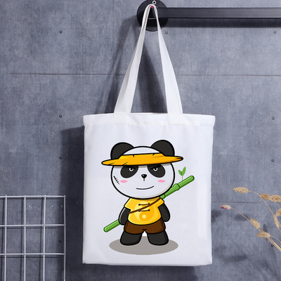 Bolso pequeño de la bolsa de la promoción del regalo de la lona de la manija con el logotipo impreso personalizado