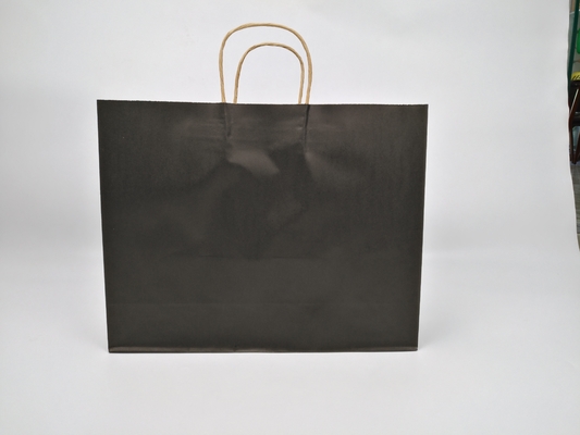 Bolsa de regalo de papel biodegradable personalizada con compras de té de papel Kraft de regalo de asas