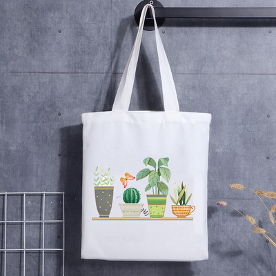 La impresión de encargo recicló bolsos del algodón de la lona de Eco con su Logo Shopping Bag