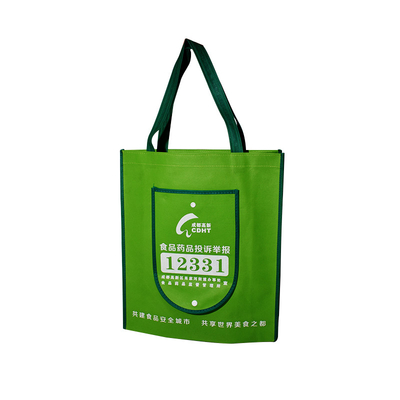 Tote Shopping Reusable Biodegradable Bag plegable con prenda impermeable de la manija
