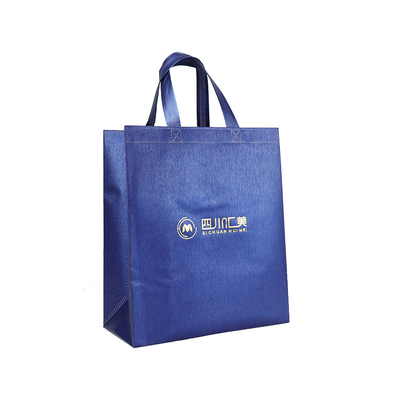 La aduana al por mayor de la chispa del polipropileno de la bolsa de asas de los bolsos biodegradables no tejidos del regalo imprimió el bolso que hacía compras no tejido reutilizable