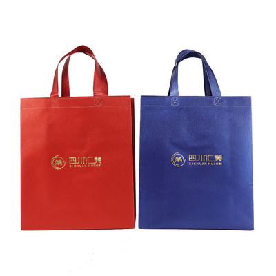La aduana al por mayor de la chispa del polipropileno de la bolsa de asas de los bolsos biodegradables no tejidos del regalo imprimió el bolso que hacía compras no tejido reutilizable