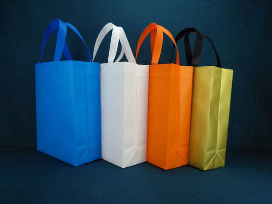 Bolsos impresos de encargo no tejidos reutilizables promocionales del polipropileno de los bolsos de los pp del eco de la bolsa de asas de ultramarinos que hacen compras