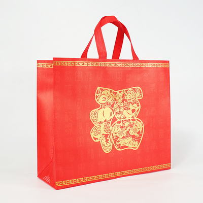 Polipropileno cortado con tintas impreso Tote Shopping Bags Recycled Reusable no tejido del bolso