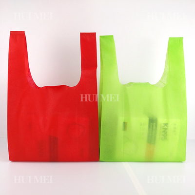 el bolso no tejido biodegradable de la camiseta 25gsm encoge resistente