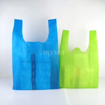 el bolso no tejido biodegradable de la camiseta 25gsm encoge resistente
