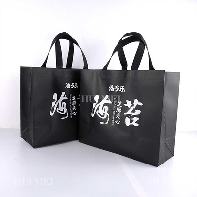 Negro no tejido respirable de Tote Bags Tearproof Blue And del polipropileno de los PP