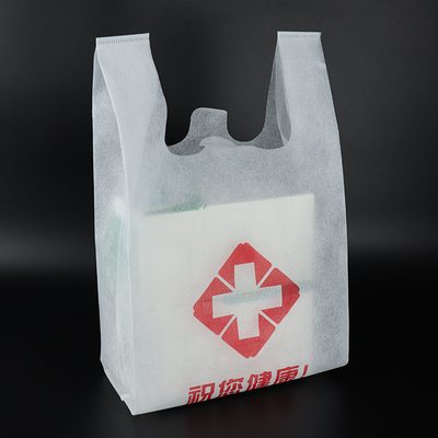 Bolso no tejido amistoso de la camiseta de Eco para el encogimiento que hace compras resistente