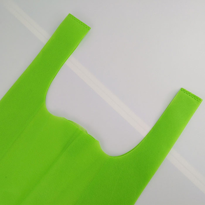 Tirón anti tejido Tote Handle Heat Transfer Non del verde del bolso de la camiseta