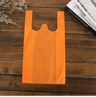 la aduana no tejida del supermercado del bolso de la camiseta de 50gsm Eco imprimió a Tote Bags no tejido