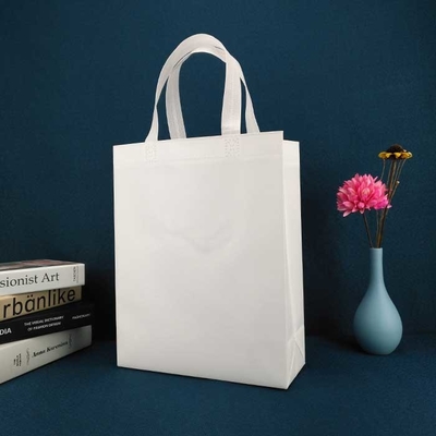 Bolsos que hacen compras no tejidos ignífugos 80gsm reciclados para el supermercado
