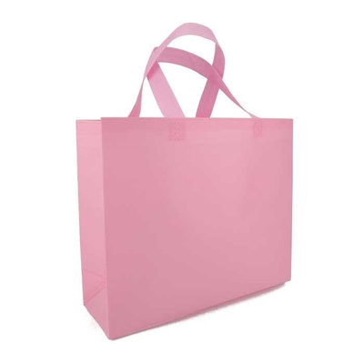 El ultramarinos imprimió el encogimiento respirable no tejido del rosa 65gsm de los bolsos que hacía compras resistente