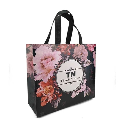 Bolso no tejido de nylon de la manija del lazo del ultramarinos de la manija del lazo respirable
