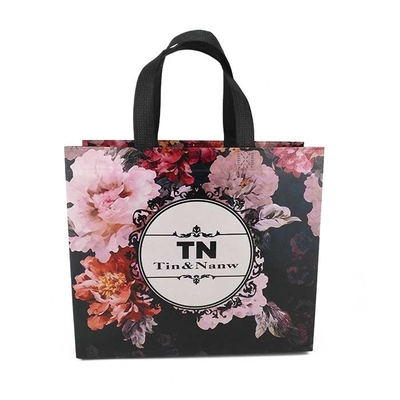 Bolso no tejido de nylon de la manija del lazo del ultramarinos de la manija del lazo respirable