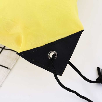 Bolso no tejido 80Gsm amarillo del lazo del polipropileno los 32*42cm para las compras