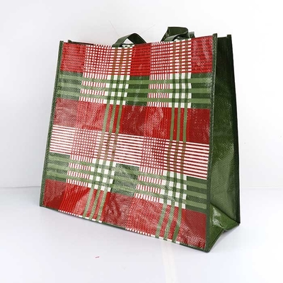 Bolsos tejidos Bopp tejidos del bolso 185Gsm de la tela que hacen compras reciclables