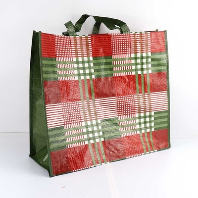 Bolsos tejidos Bopp tejidos del bolso 185Gsm de la tela que hacen compras reciclables