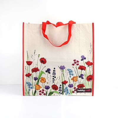 Las compras de costura amistosas 165Gsm de Eco empaquetan a Tote Bags no tejido impreso aduana a todo color