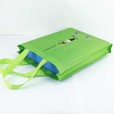 El polipropileno reutilizable tejido empaqueta verde manejado respirable de los bolsos de los 29*35cm