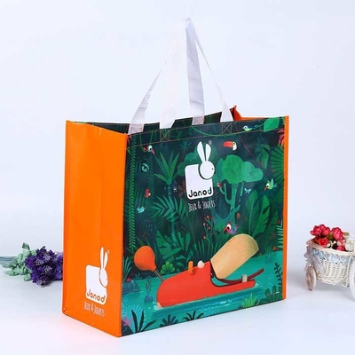 Los bolsos tejidos polipropileno tejidos laminados del bolso que hace compras 120Gsm rasgan resistente