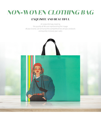 La ropa no tejida de encargo de la impresión empaqueta biodegradable amistoso de Eco