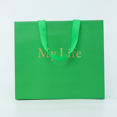 Manija de encargo de Logo Paper Bag With Rope del regalo de lujo