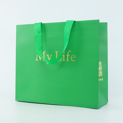 Manija de encargo de Logo Paper Bag With Rope del regalo de lujo