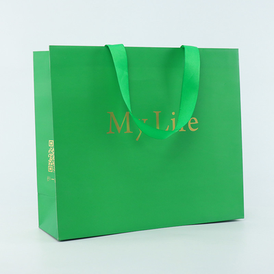 Manija de encargo de Logo Paper Bag With Rope del regalo de lujo