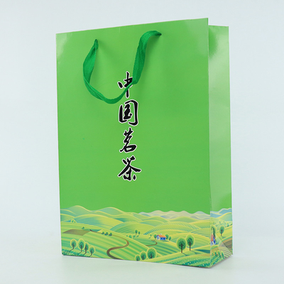 Protección del medio ambiente de papel de empaquetado del alto grado del bolso de la caja de regalo del té