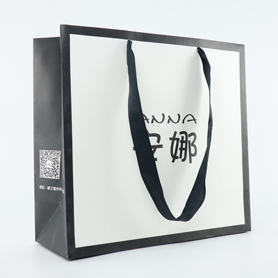 Compras coloridas Tote Bag With Logo de la bolsa de papel de Kraft de la impresión de encargo