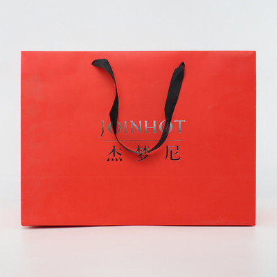 Empaquetado de encargo de Logo Paper Bags Wine Clothing de las compras del bolso del regalo