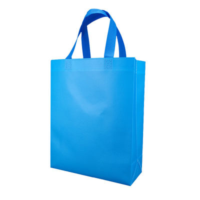 Bolso azul reciclado Tote Bag Custom Reusable no tejido del regalo del zapato de la ropa